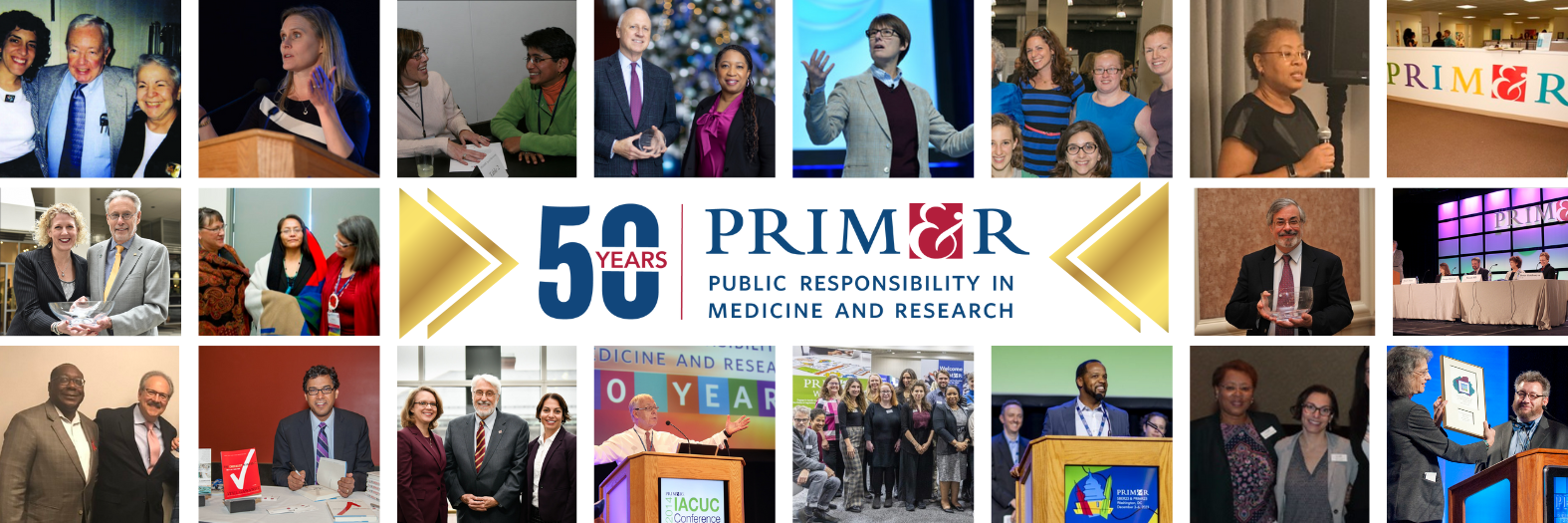 PRIM&R 50th Time Capsule logo